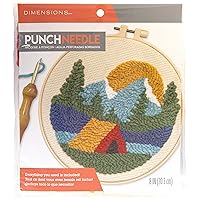 Dimensions 72-76390 Camping Punch Needle Kit for Beginners, 8