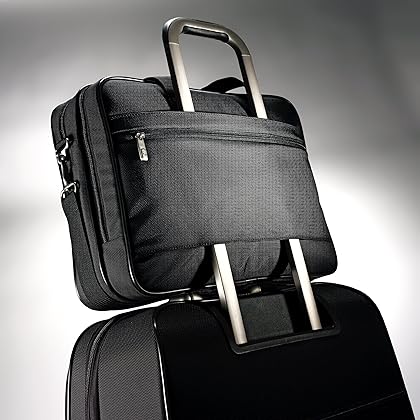 Samsonite Classic Multi Toploader Briefcase, Black, Triple Gusset 15.6-Inch