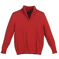 Gioberti Boy's Knitted Half Zip 100% Cotton Sweater