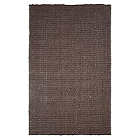 Reversible Kula Jute Area Rug, 3' x 5', Chocolate