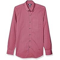 Cutter & Buck Men's Long Sleeve Anchor Gingham Tailored Fit Button Up Shirt