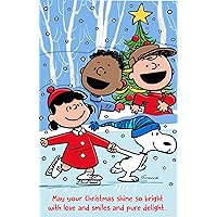 DaySpring - Peanuts - May Your Christmas Shine Bright - 18 Christmas Boxed Cards and Envelopes (U1010)