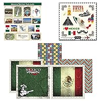Scrapbook Customs Themed Paper and Stickers Scrapbook Kit, Mexico Sightseeing