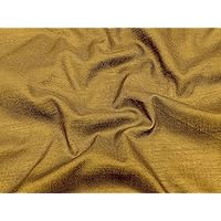 Soimoi Goldenrod Rayon Slub Fabric for Sewing Solid Craft Fabric by The Yard 40 Inch Wide