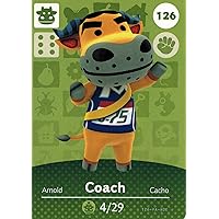 Nintendo Animal Crossing Happy Home Designer Amiibo Card Coach 126/200 USA Version