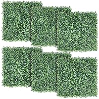 Yaheetech 6Pcs 20 x 20 inch Artificial Boxwood Panels Topiary Hedge Plant UV Protected Privacy Hedge Screen for Garden,Home,Fence,Backyard and Decorations Green