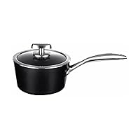 SCANPAN Pro IQ 2 qt Covered Saucepan - Easy-to-Use Nonstick Cookware - Dishwasher, Metal Utensil & Oven Safe - Made by Hand in Denmark