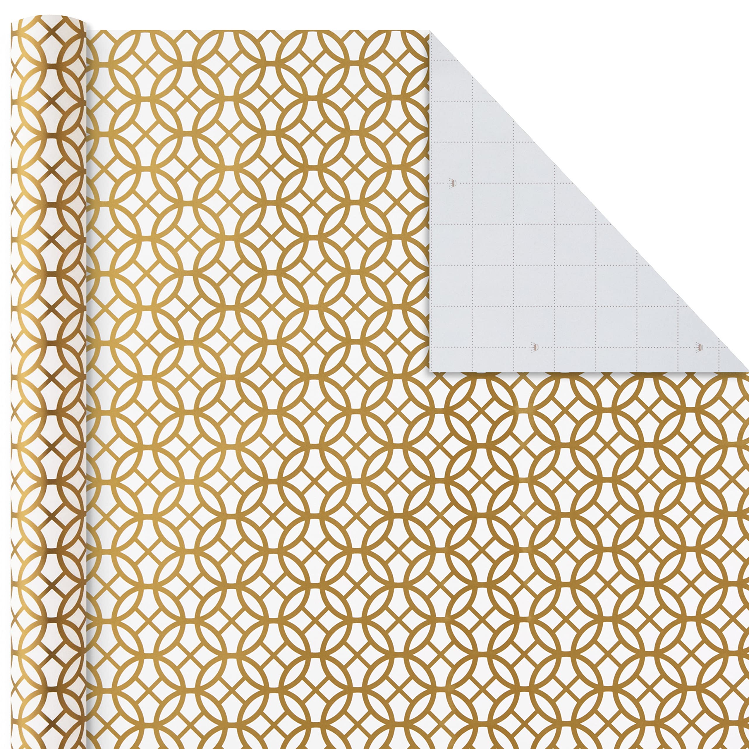 Hallmark All Occasion Wrapping Paper Bundle with Cut Lines on Reverse (Pack of 6, 180 sq. ft. ttl.) Happy Birthday, Polka Dots, Flowers and More for Birthdays, Holidays, Weddings and Everyday Celebrations