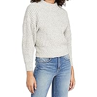 ASTR the label Women's Regis Mock Neck Drop Shoulder Relaxed Fit Sweater