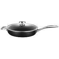 Scanpan Pro IQ 3.8 qt Covered Saute Pan - Easy-to-Use Nonstick Cookware - Dishwasher, Metal Utensil & Oven Safe - Made by Hand in Denmark