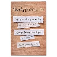 American Greetings Thank You Card (Appreciated)
