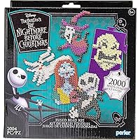 Perler Tim Burton's The Nightmare Before Christmas Fused Bead Craft Activity Kit, Includes 9 Patterns, Finished Project Sizes Vary, Multicolor 2004 Pieces