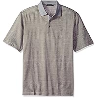 BUGATCHI Men's Mercerized Cotton Short Sleeve Polo Shirt, Sand, S